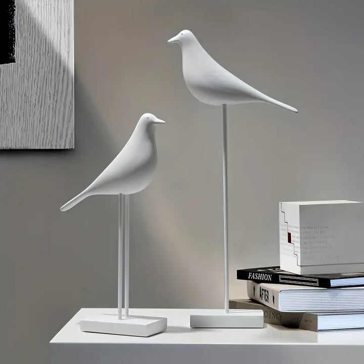 PerchForm - Sculpturi Decorative Minimaliste In Formă De Păsări Pe Suport