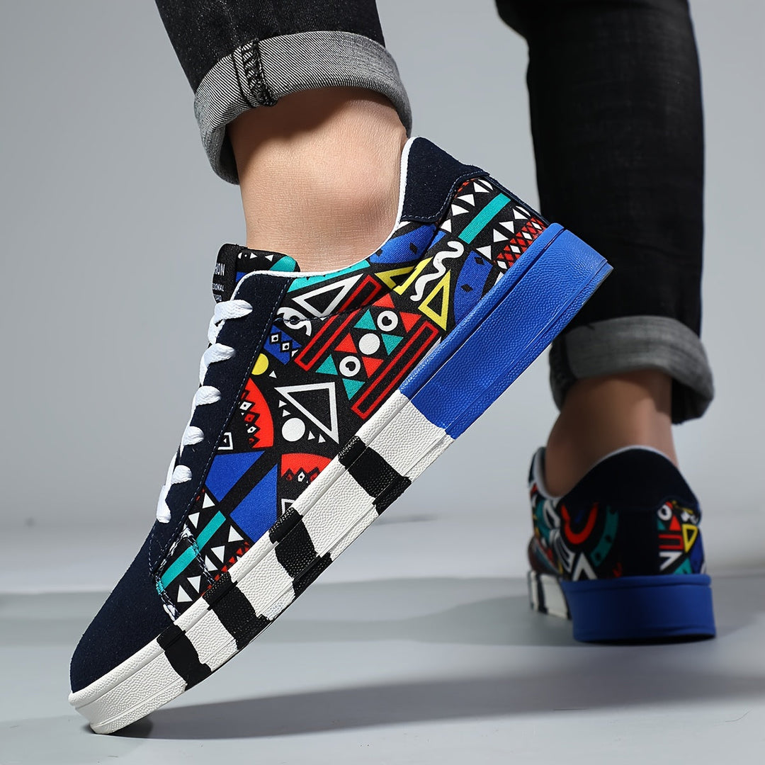 Nalson - Adidași Cu șireturi și Imprimeu Geometric