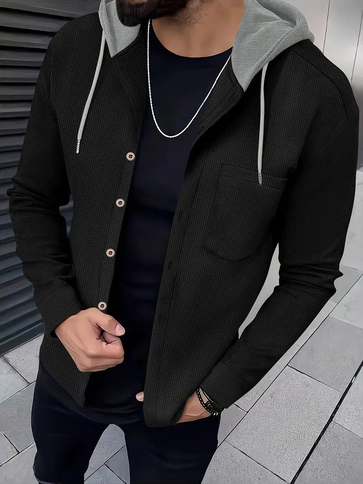 Johnathan - Jachetă Casual Cu Glugă și Buzunar