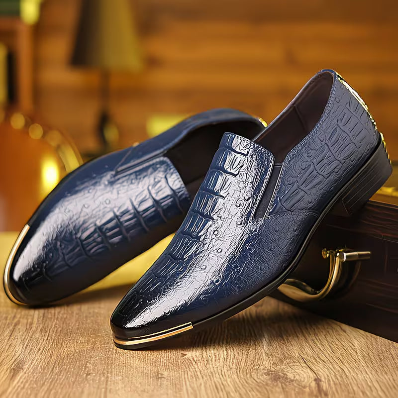 Natanor - Pantofi Casual cu Model Crocodil