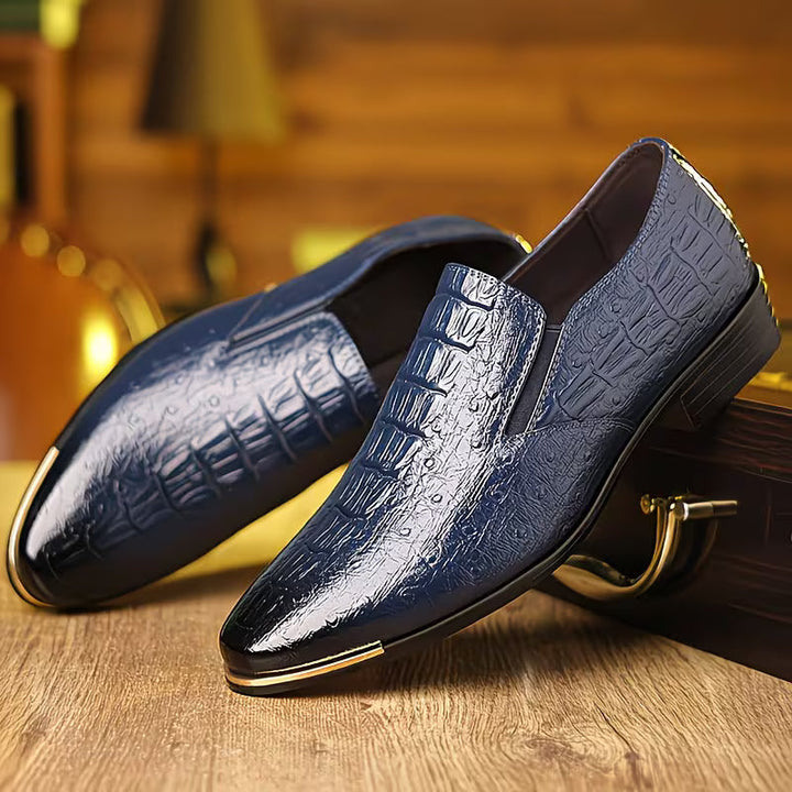 Natanor - Pantofi Casual cu Model Crocodil