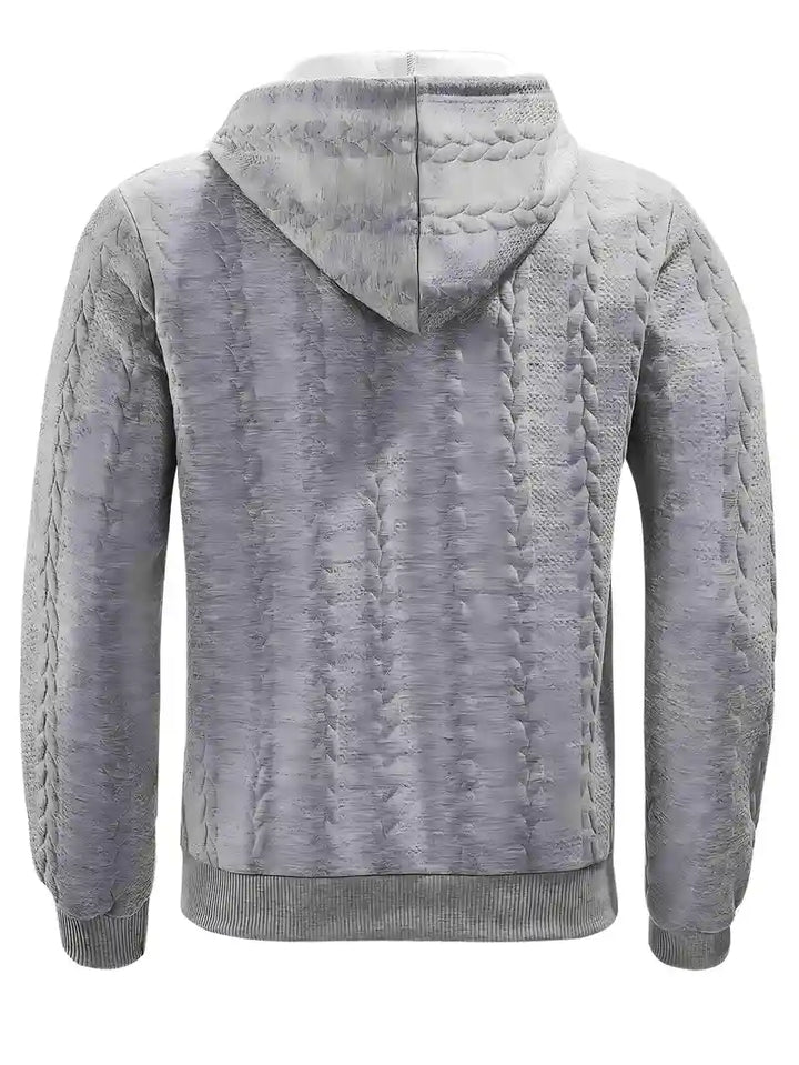 Philipp - Hanorac Casual Cu Glugă și Fermoar Cu Mâneci Lungi