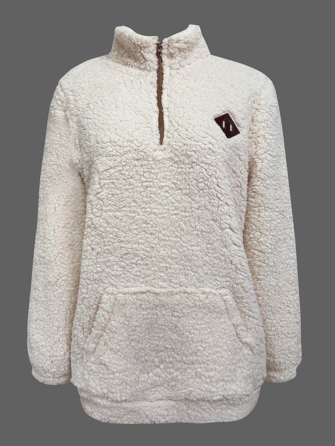 Willemien - Hanorac Cu Mâneci Lungi Din Fleece, Cu Fermoar