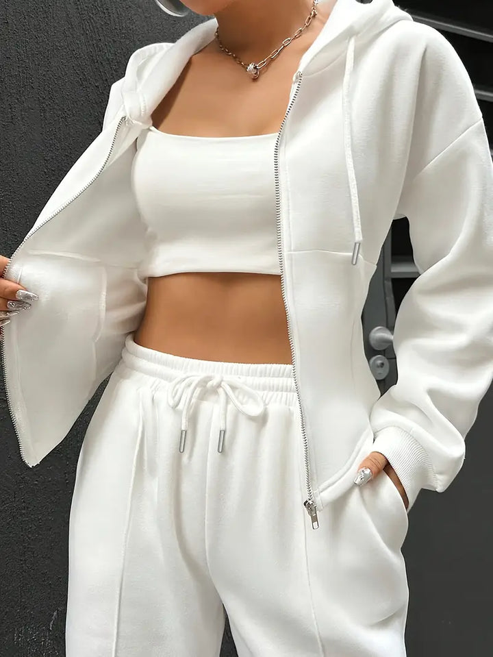 Nanci - Set Casual Cu Două Piese Cu Mâneci Lungi