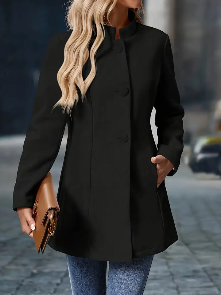 Enrietta - Blazer Elegant Cu Un Singur Rând De Nasturi