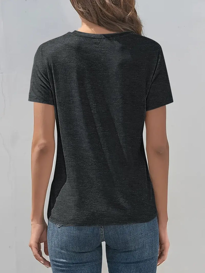 Vitaliya - Tricou Cu Mâneci Scurte Stil Cazual