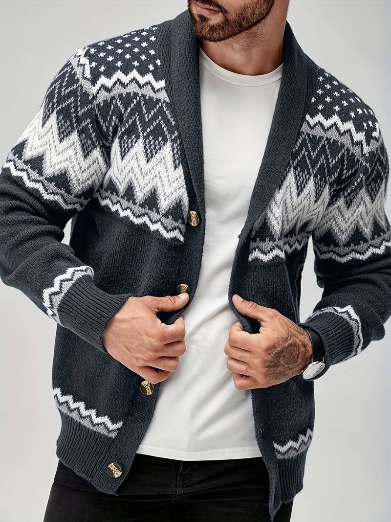 Elroy - Pulover Casual cu Model Geometric