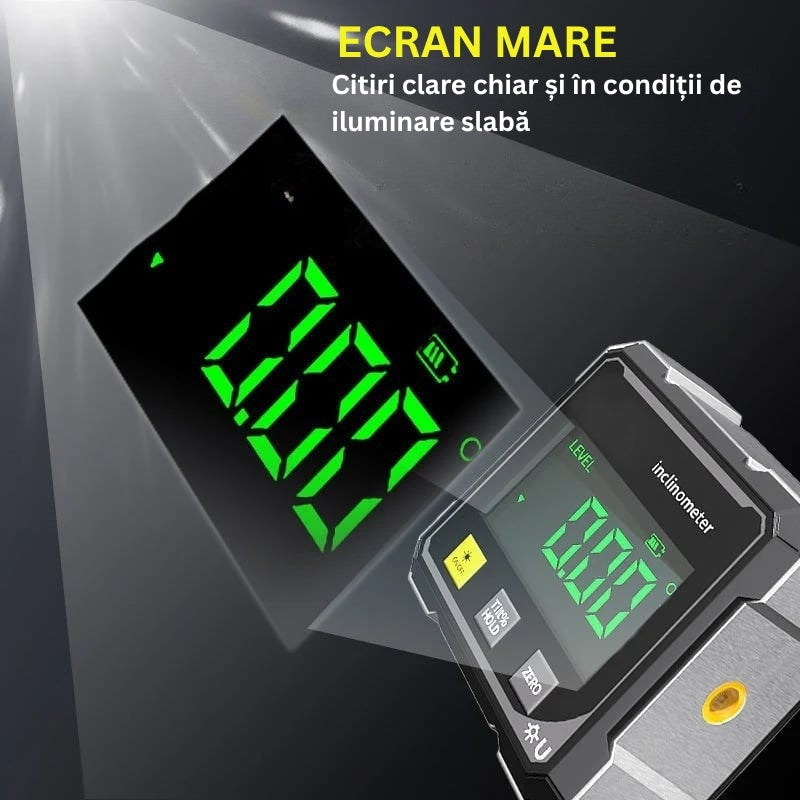 MagPro - 4 Laturi Magnetic Raportor Digitală Cu Laser