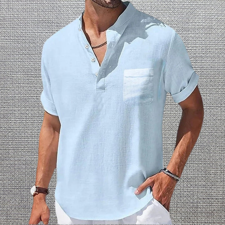 Anthony - Tricou Elegant Cu Mâneci Scurte și Buzunar