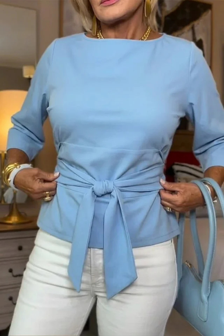 Shaniera - Top Elegant Cu Cordon La Talie