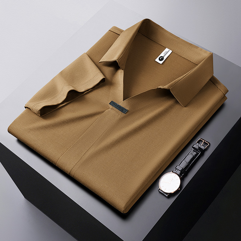 Jeorge - Tricou Polo Din Bumbac Si Mătase, Cu Eleganță