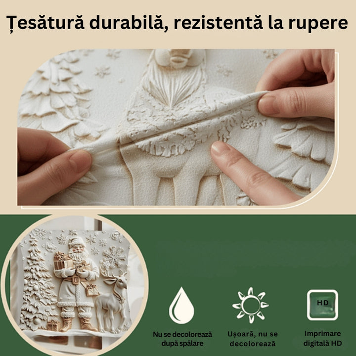 CozyFest - Husă De Pernă cu Tematică de Crăciun Pentru Decorarea Casei