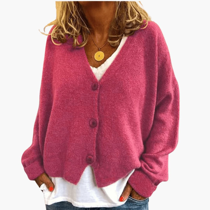 Gwen - Cardigan Din Tricot Cu Mâneci Lungi