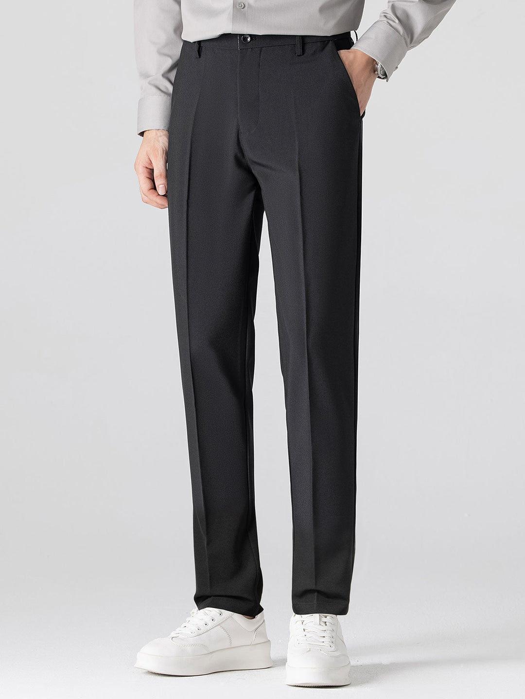 Henson - Tricou Polo Din Tricot Jacquard Geometric și Pantaloni Croială Slim