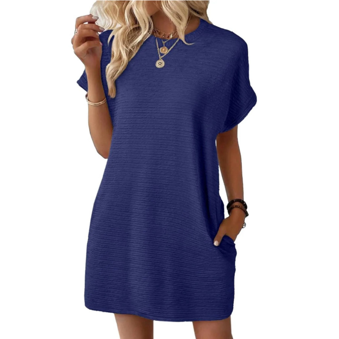 Elviaa - Rochie Mini Elegantă Cu Buzunar