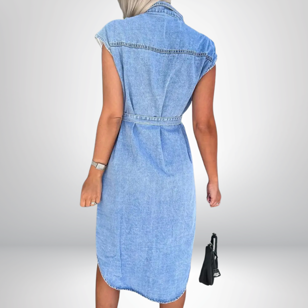 Aleksandra - Rochie Din Denim Chic