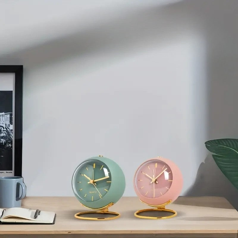 NordAura - Ceas De Birou Slențios Inspirat Din Stilul Nordic Pentru Decorul Casei