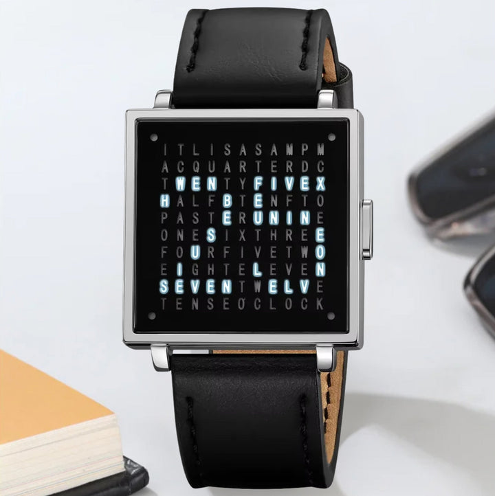 WordTime - Ceas Cu Afișaj Digital Matrix