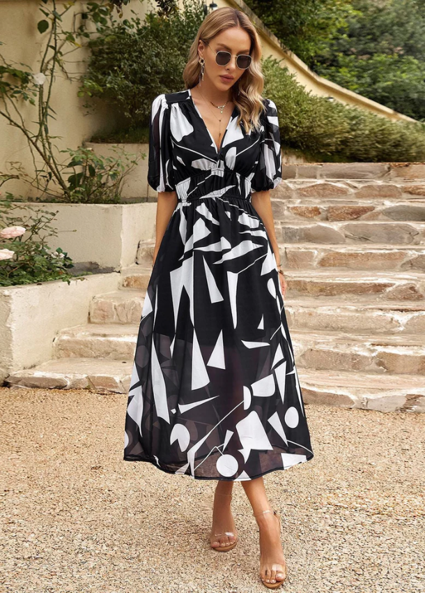 Josette - Rochie Midi Cu Imprimeu Floral