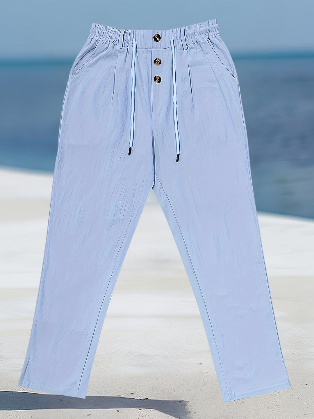 Aznar - Pantaloni Dezinvolt Din In Elastice