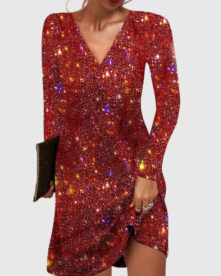 Blazena - Rochie Mini Cu Paiete