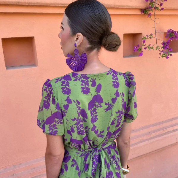 Ilze - Rochie Lungă Cu Imprimeu Floral
