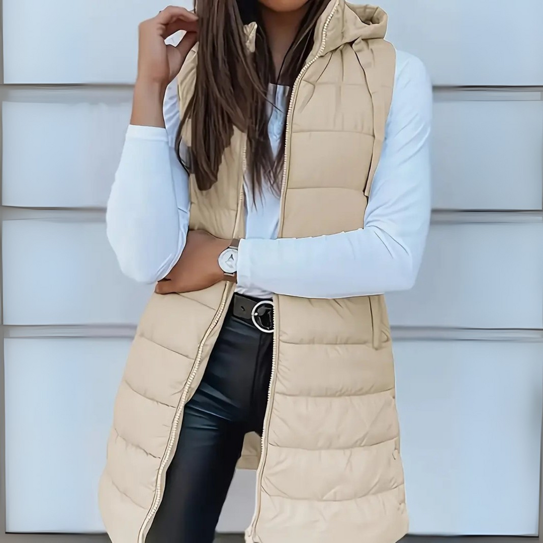 Maurina - Casual Fără Mâneci Lung Puffer Vestă