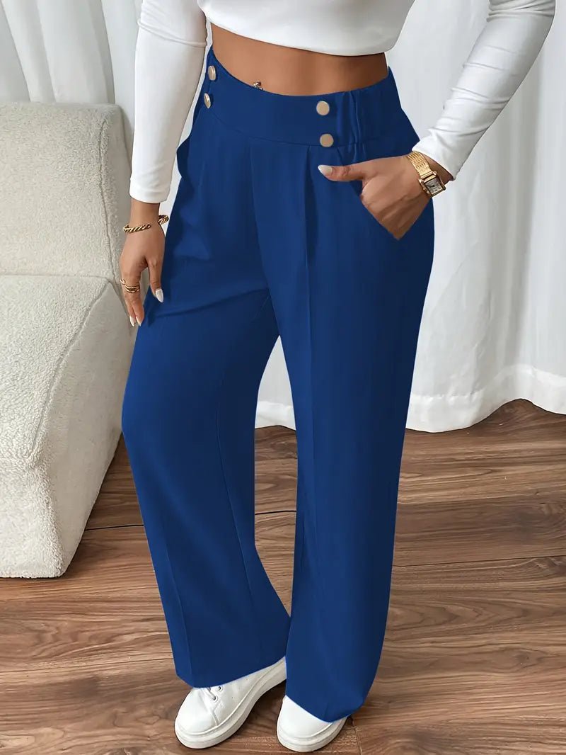 Orvella - Pantaloni Confortabili Largi Cu Buzunare