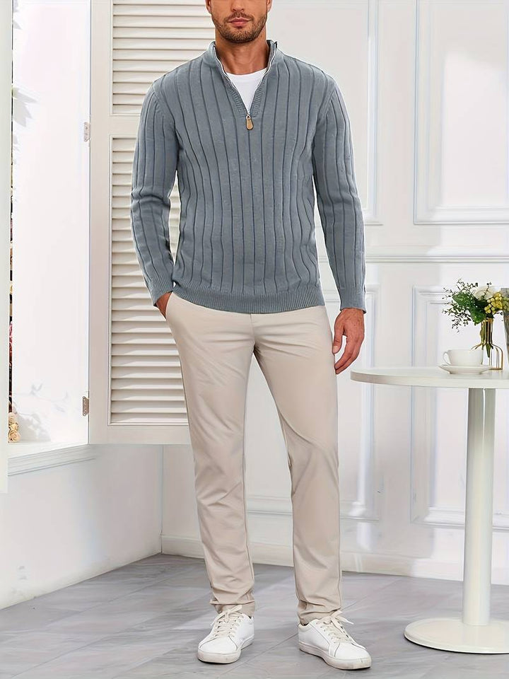 Yedidya - Pulover Casual cu Mâneci Lungi Din Tricot