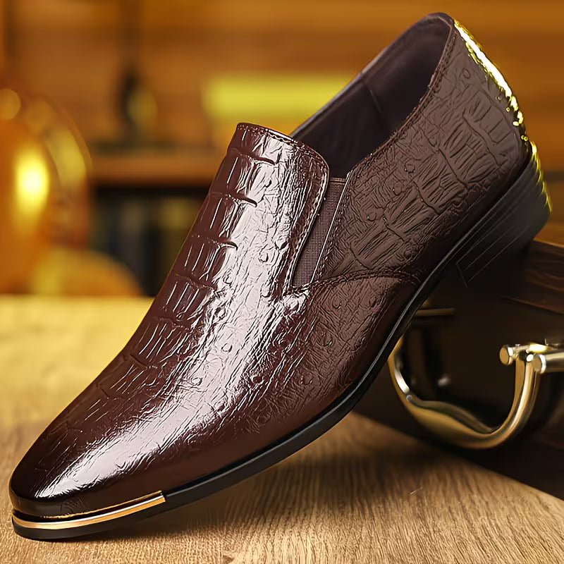 Natanor - Pantofi Casual cu Model Crocodil