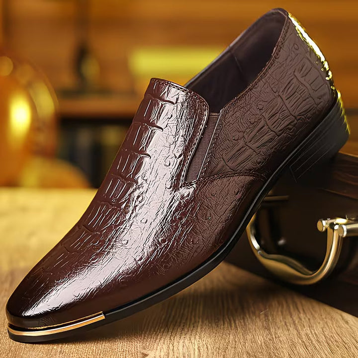 Natanor - Pantofi Casual cu Model Crocodil