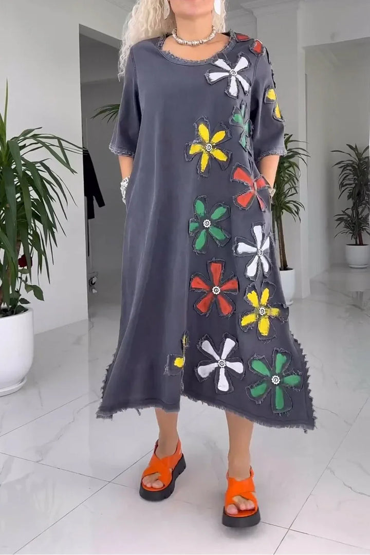 Jiella - Rochie Casual Cu Model Floral