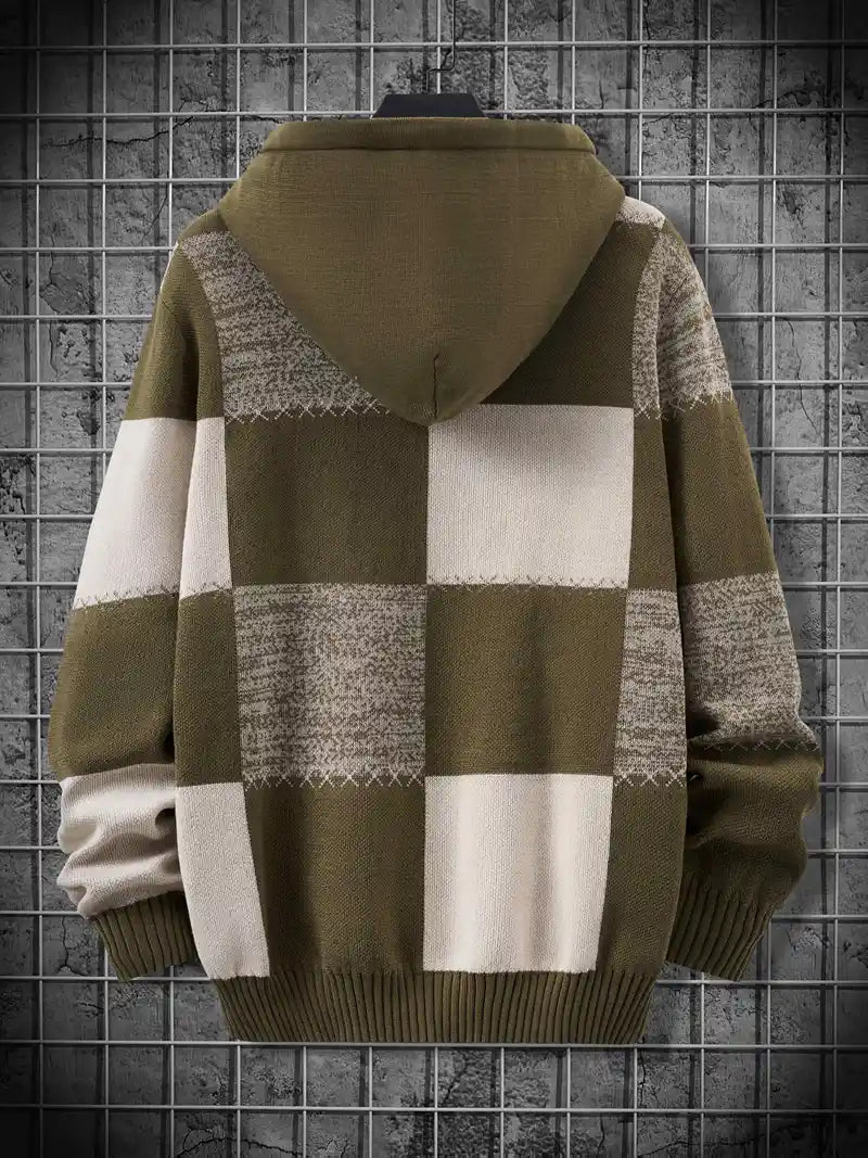 Donovan - Hanorac Confortabil Cu Glugă Tricotat