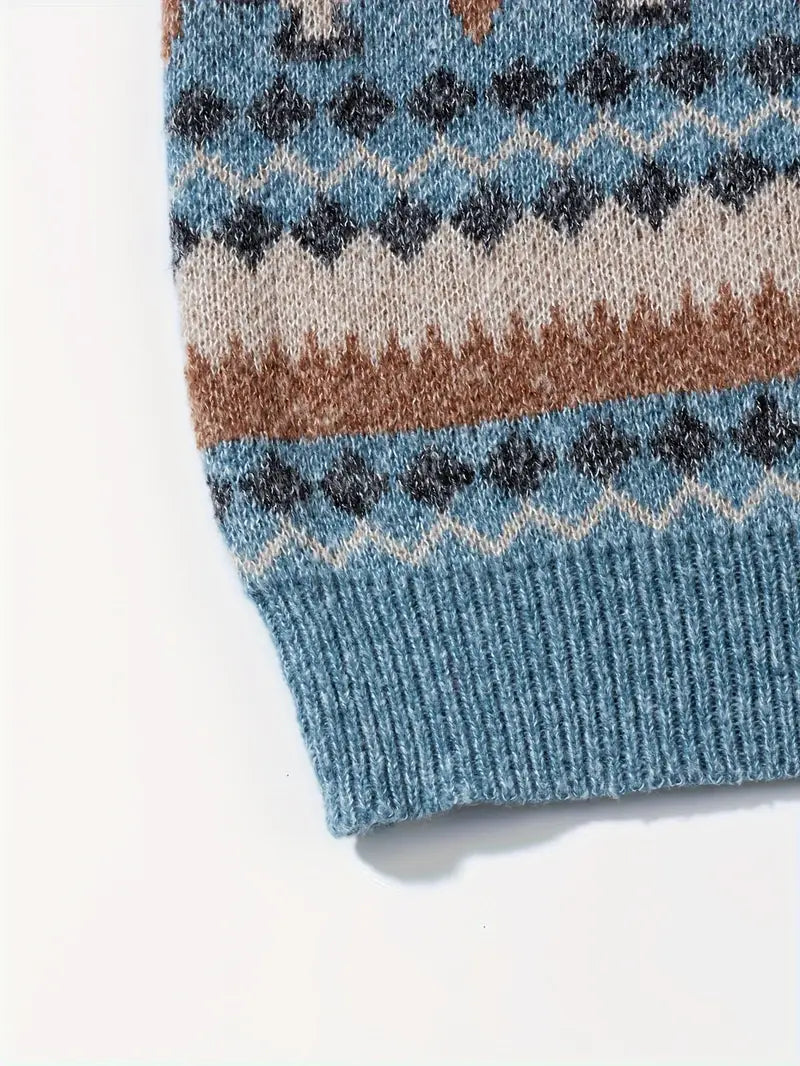 Hartman - Pulover Tricotat Geometric Casual