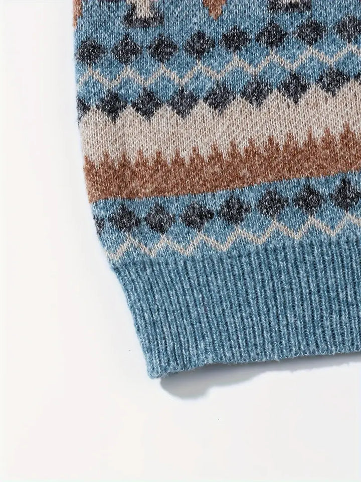 Hartman - Pulover Tricotat Geometric Casual