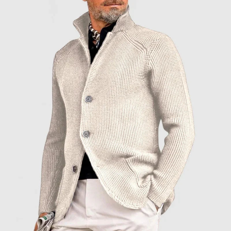 Maester - Cardigan Elegant Cu Mâneci Lungi și Nasturi