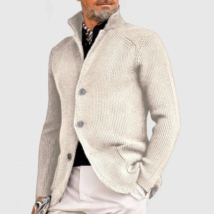 Maester - Cardigan Elegant Cu Mâneci Lungi și Nasturi