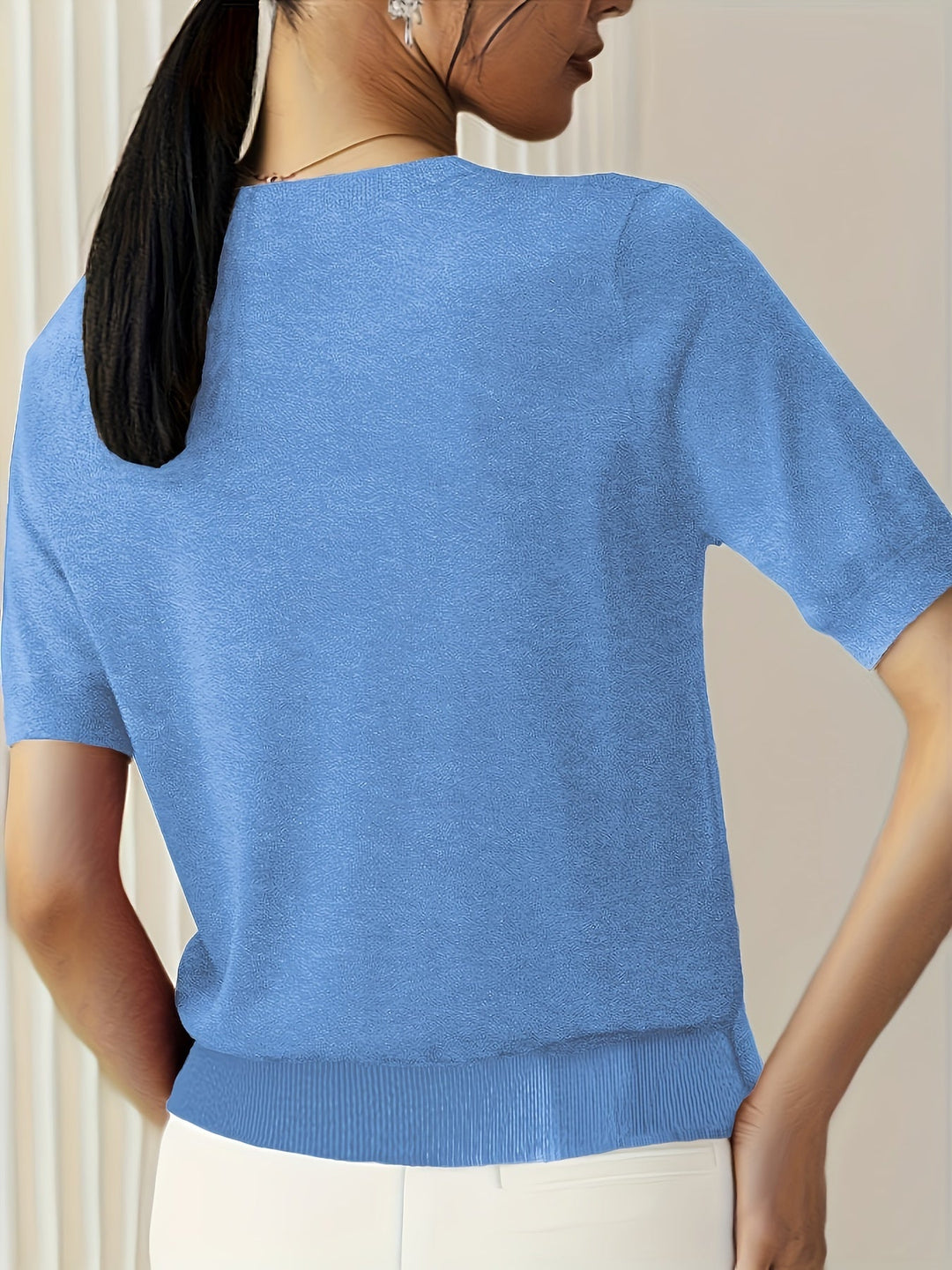Jacquie - Tricou Ocazional  Cu Elasticitate Ridicată