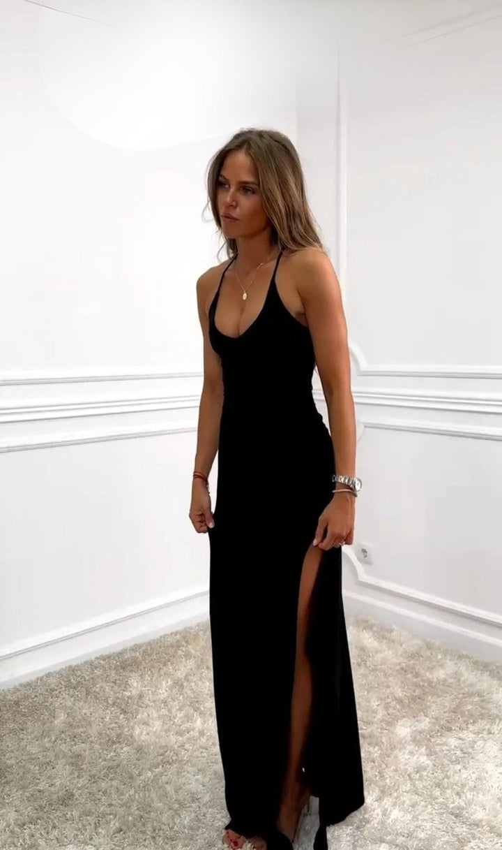 Nilessa - Rochie Lungă Elegantă Fără Mâneci