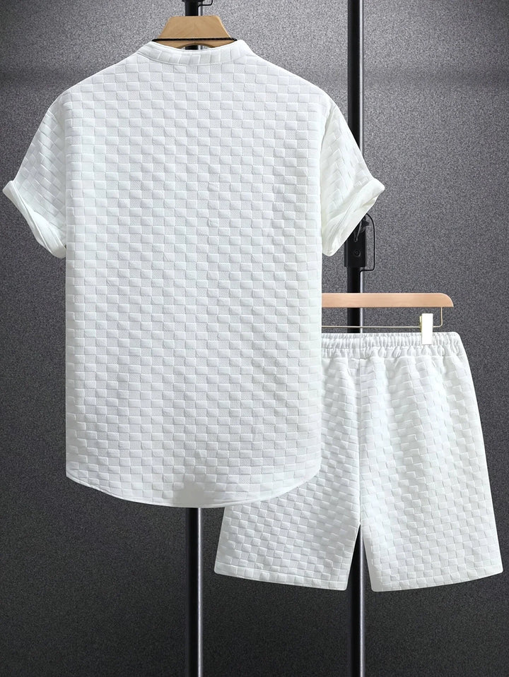 Zane - Set Casual De vară Cu Cămașă Cu Mâneci Scurte și Pantaloni Scurți