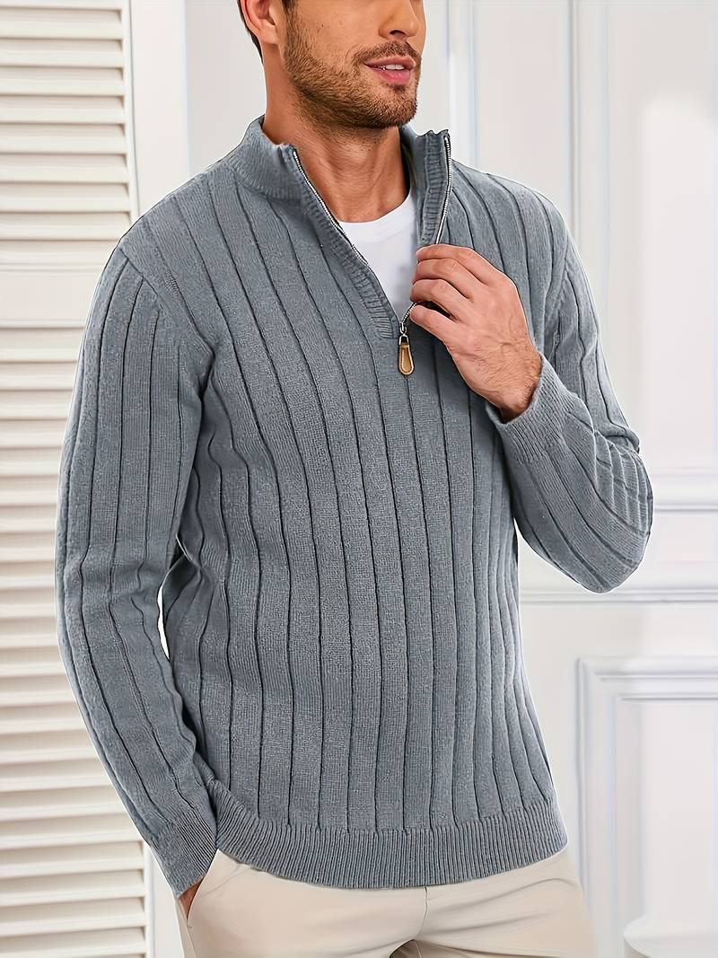 Yedidya - Pulover Casual cu Mâneci Lungi Din Tricot