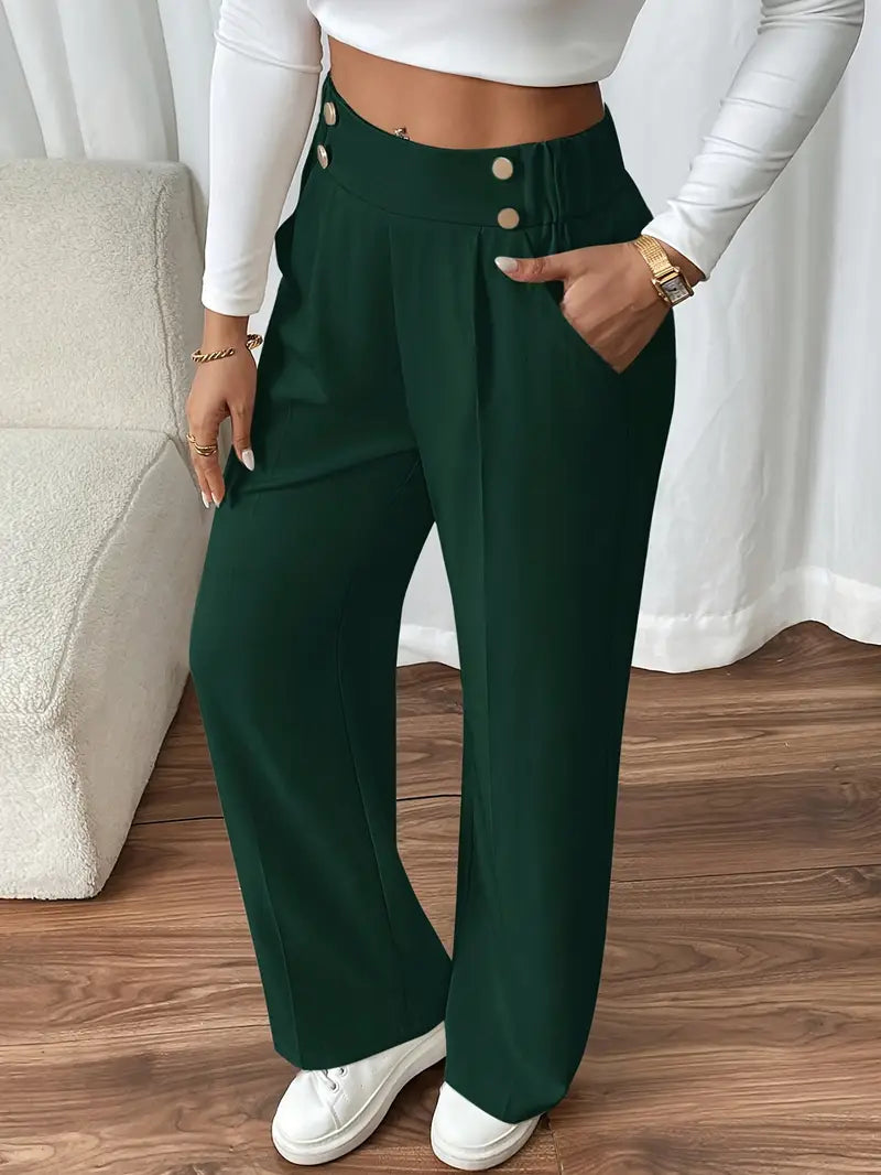 Orvella - Pantaloni Confortabili Largi Cu Buzunare