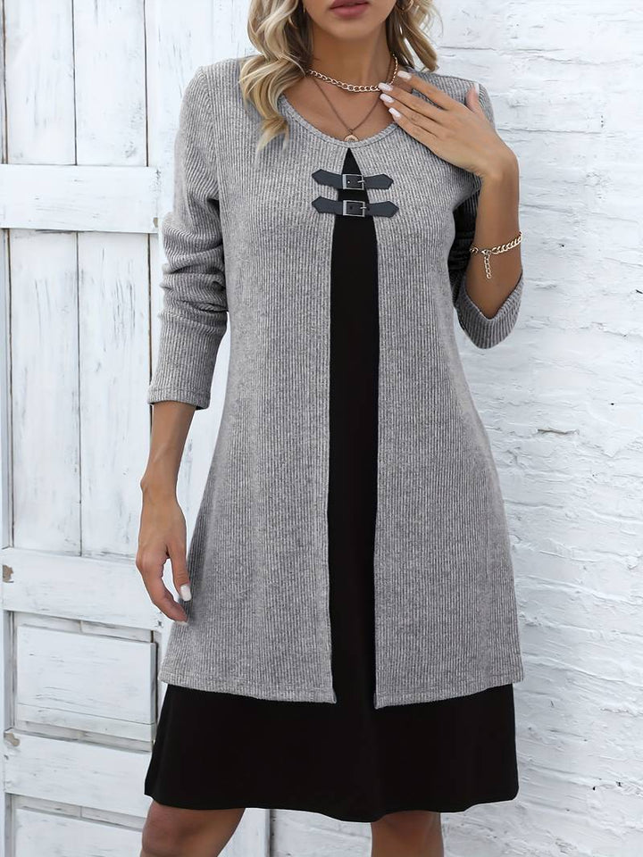 Shirahoshi - Costum Din Două Piese cu Guler Rotund Pentru Toamnă și Iarnă