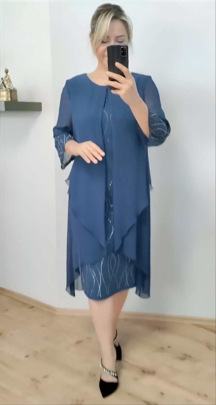 Nienke - Rochie Elegantă Cu Drapaj
