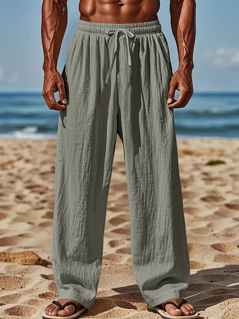 Babaev - Pantaloni Eleganți Din In
