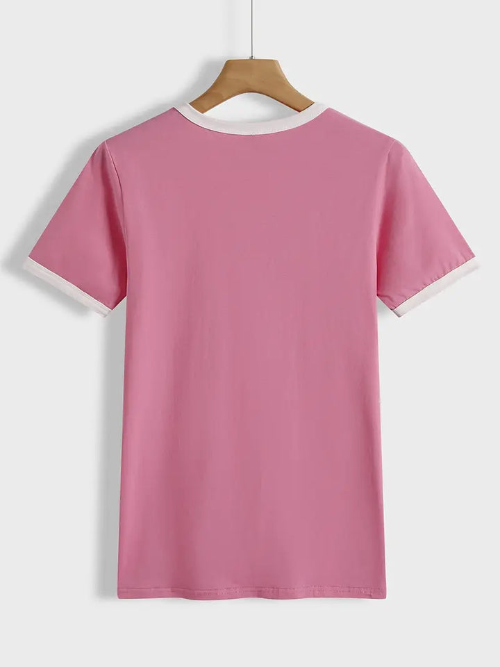 Kisara - Tricou Casual Cu Mâneci Scurte