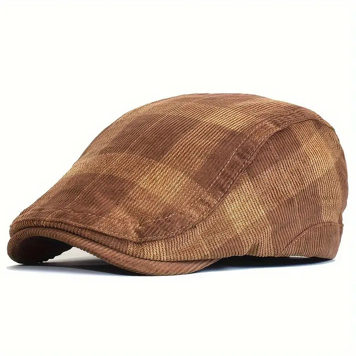 Enriko - Beretă Vintage din Bumbac în Carouri