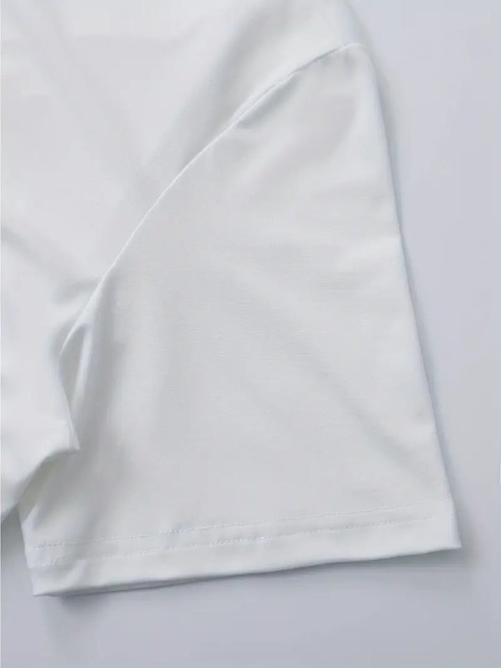Fraga - Tricou Elegant Cu Mâneci Scurte