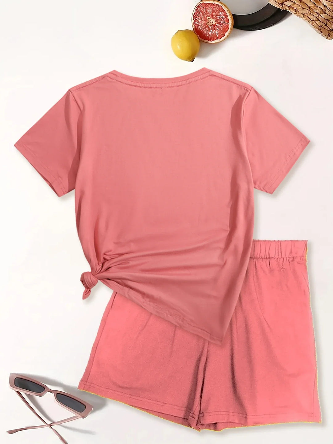 Lyra - Set Casual Din Două Piese Cu Imprimeu Grafic