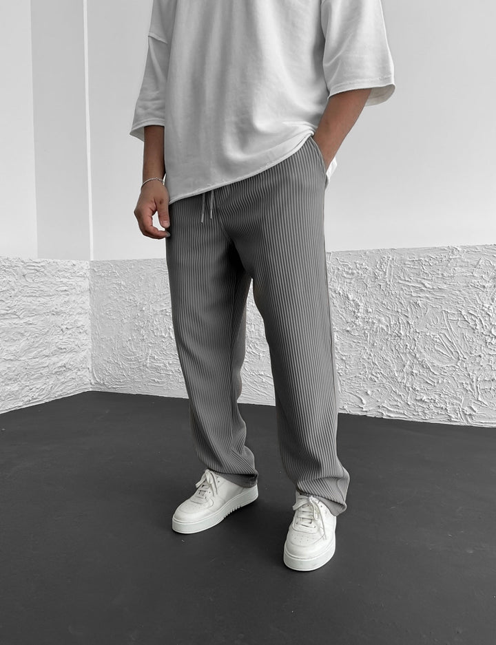 Wigand – Pantaloni Confortabili Din Spandex Cu Nervuri